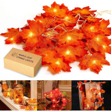 Autumn garland, maple leaf garlands, fall season 20 lights