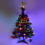 50cm Tabletop Xmas Tree, Artificial Mini Christmas Pine Tree with LED String Lights & Ornaments 3