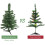 50cm Tabletop Xmas Tree, Artificial Mini Christmas Pine Tree with LED String Lights & Ornaments 7