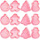 12PCS Cookie Shape Christmas Cookie Cutter Set Kids Cookie Shape Cookie Cutter Set with Ejector Interesting Decorations 1