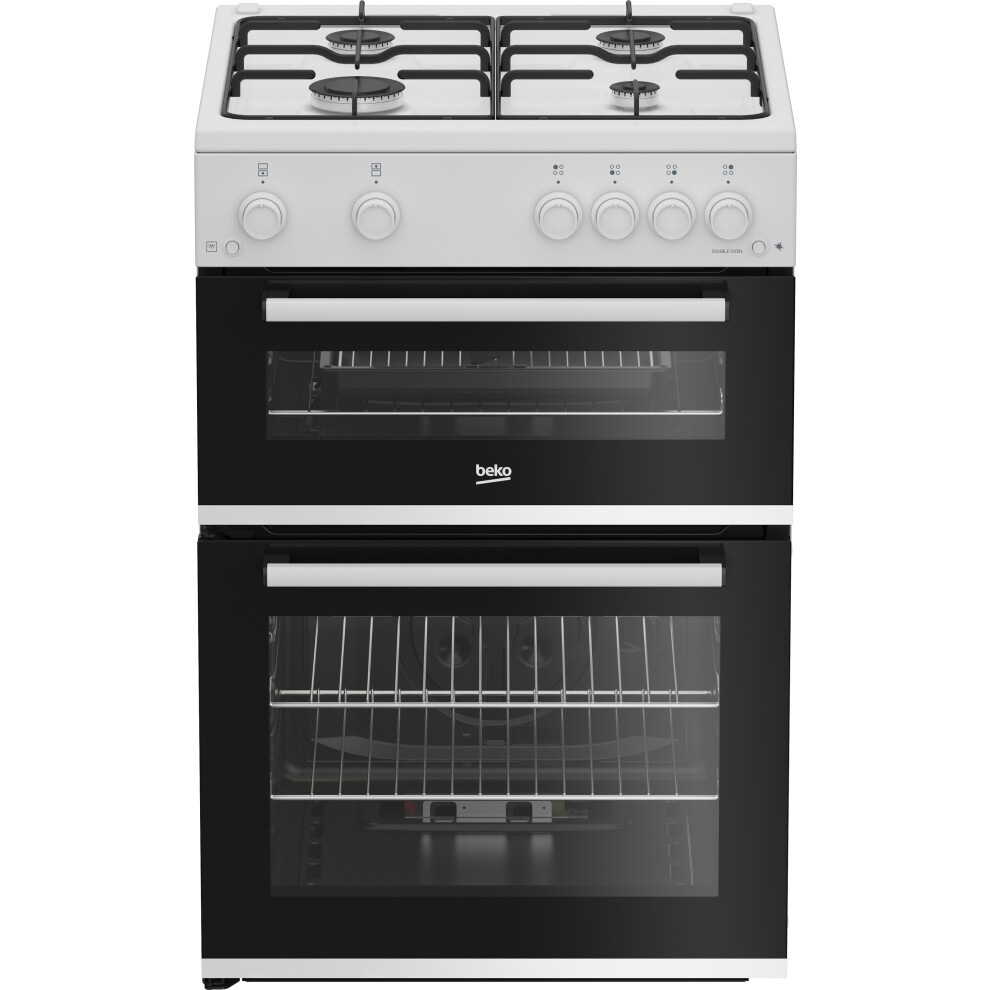 Beko 60cm Freestanding Gas Cooker - White - A/A+ Rated