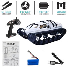RLS 1:12 Remote Control Tank, High Speed Off-Road 4WD RC Tank Toy