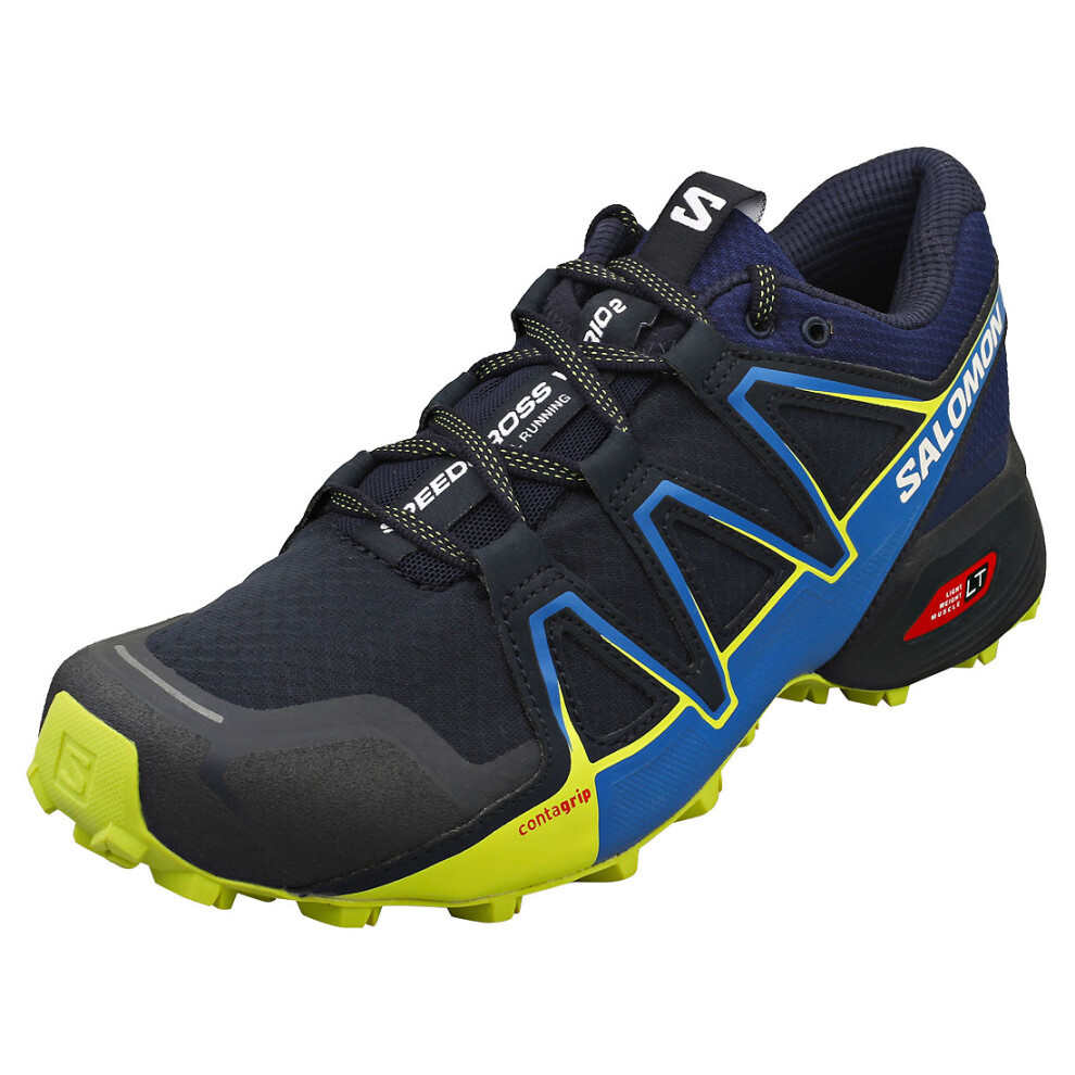 (7) Salomon Speedcross Vario 2 Mens Running Trainers in Navy Blue