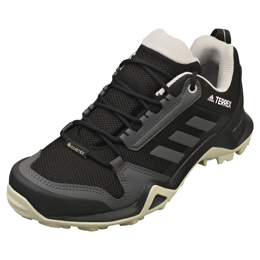 (6.5) adidas Terrex Ax3 Gore-tex Womens Hiking Trainers in Black Grey