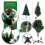 4FT White Christmas Tree Pre-Lit Multicolor LED Lights Alaskan Pine 3