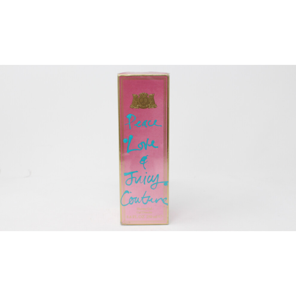 Juicy Couture Peace Love & Juicy Couture Shower Gel  8.6oz/250ml New