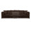 (Chocolate) Luxor Scatter Back Cord 4 Seater Straight Sofa 1
