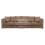 (Coffee) Luxor Scatter Back Cord 4 Seater Straight Sofa 1