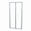 NES Home Bi-Fold Folding 900 mm Glass Door with Frameless 760 mm Side Panel 7