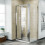 NES Home Bi-Fold Folding 900 mm Glass Door with Frameless 760 mm Side Panel 1