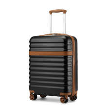 (Black Brown, 20 inch) Expandable Hard Shell Suitcase With Tsa Lock 20/24/28 Inch