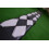 3/4 Patch Style Snooker Cue Case in Black and White 4