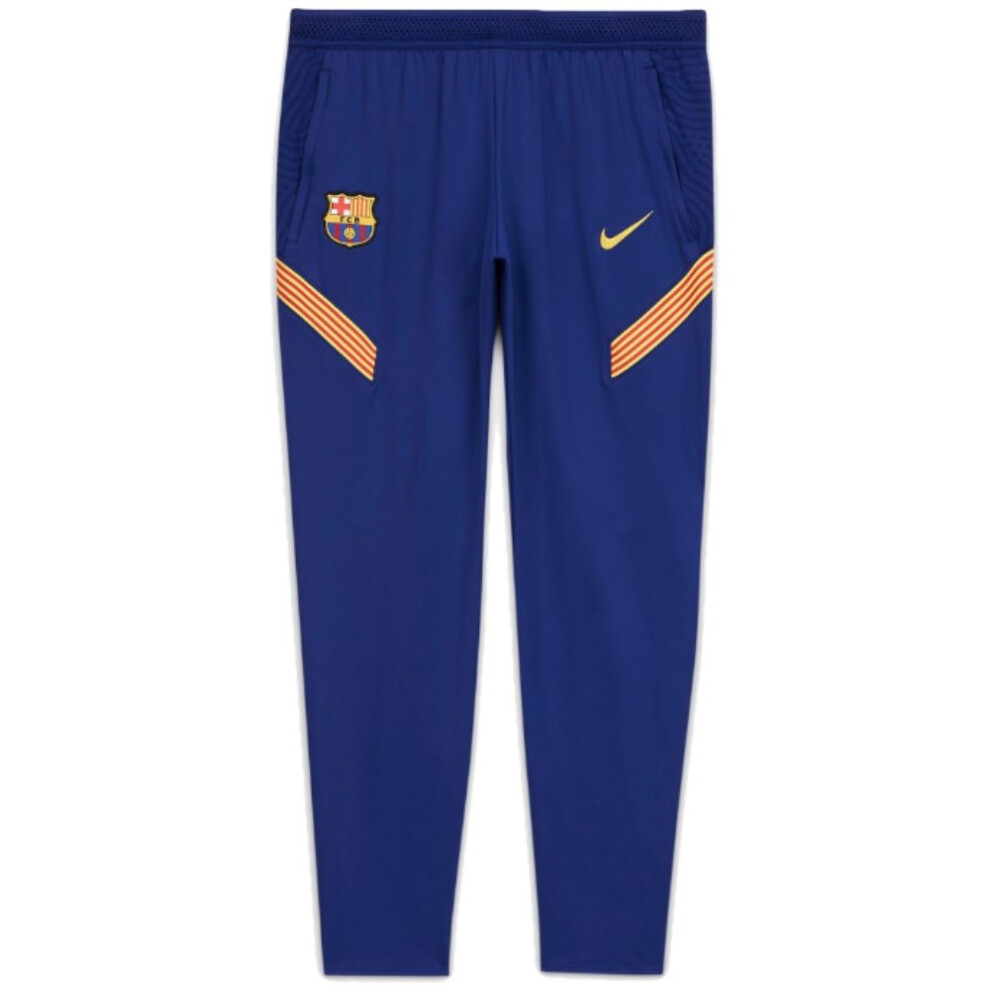 (X-Large Boys (13-15 Years)) Barcelona Kids Blue Strike Training Pants 2020/21