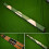 Handmade 3/4 Patch Style Snooker Cue Case in Green and White 1