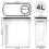 (4 Pack ) 4L Cereal Storage Containers Airtight BPA Free 5