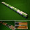 Handmade 3/4 Patchwork Style Snooker Cue Case in Green and White 1