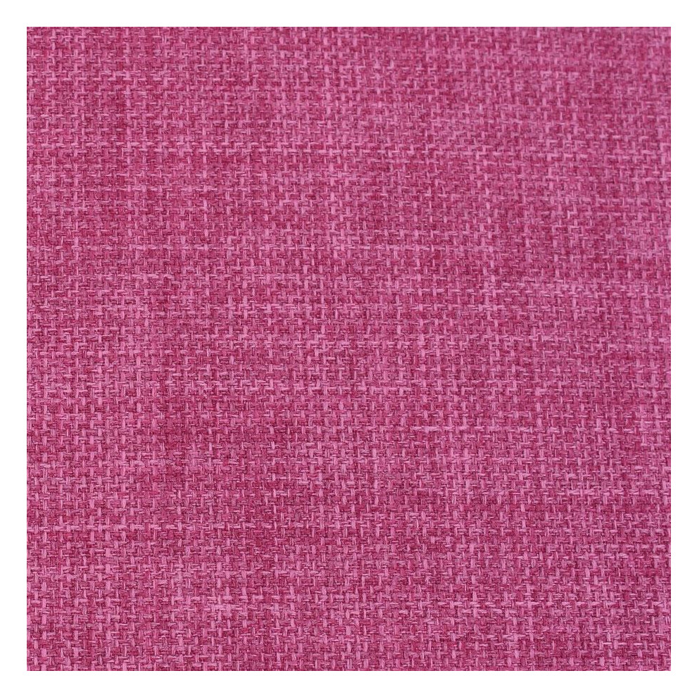 Plain Linen Look Upholstery Fabric By The Metre - Orchid Pink