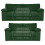 (Green) Delta Fullback Cord 3 + 2 Sofa Suite Set 1