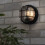 Litecraft Mole Grid Style Outdoor Black Wall Light 3