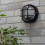 Litecraft Mole Grid Style Outdoor Black Wall Light 2