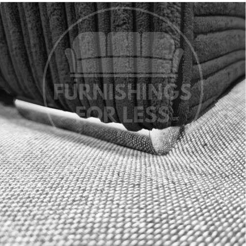 (Black, 4 Seater Left Hand Facing Corner) Delta Fullback Cord Corner Sofa Range 2