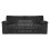 (Black, 3 Seater) Delta Fullback Cord Corner Sofa Range 1
