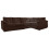 (Chocolate, 5 Seater Right Hand Facing Corner) Delta Fullback Cord Corner Sofa Range 1