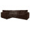 (Chocolate, 4 Seater Left Hand Facing Corner) Delta Fullback Cord Corner Sofa Range 1