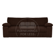 (Chocolate, 3 Seater) Delta Fullback Cord Corner Sofa Range