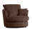 (Chocolate, Swivel Chair) Delta Fullback Cord Corner Sofa Range 1