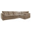 (Coffee, 5 Seater Right Hand Facing Corner) Delta Fullback Cord Corner Sofa Range 1