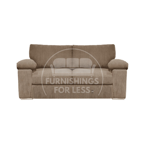 (Coffee, 2 Seater) Delta Fullback Cord Corner Sofa Range