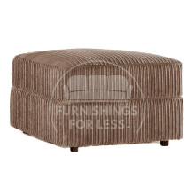 (Coffee, Footstool) Delta Fullback Cord Corner Sofa Range