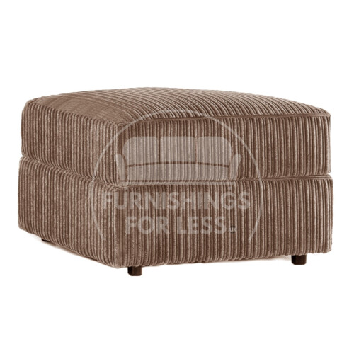 (Coffee, Footstool) Delta Fullback Cord Corner Sofa Range