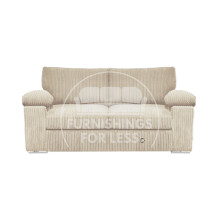 (Cream, 2 Seater) Delta Fullback Cord Corner Sofa Range