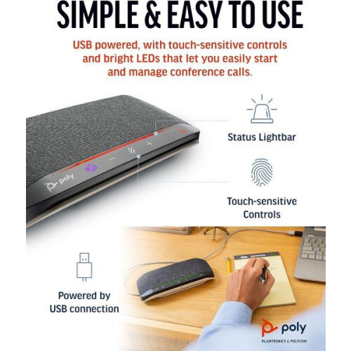 Plantronics Plantronics Poly Sync 10 Personal USB Speakerphone 1