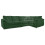 (Green, 5 Seater Right Hand Facing Corner) Delta Fullback Cord Corner Sofa Range 1