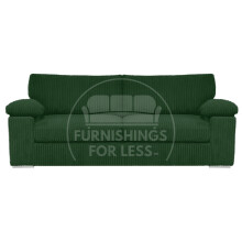 (Green, 3 Seater) Delta Fullback Cord Corner Sofa Range