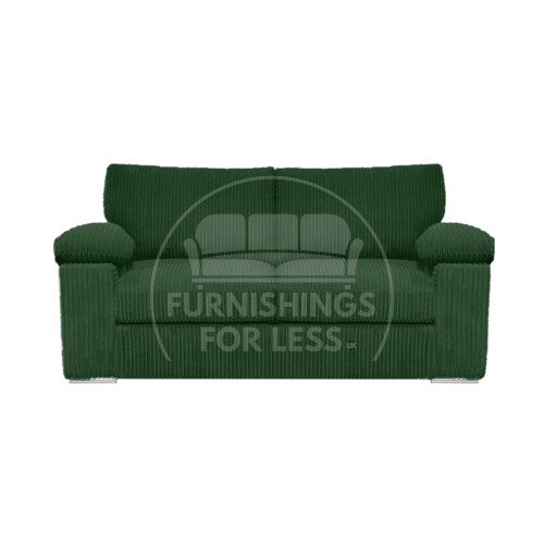 (Green, 2 Seater) Delta Fullback Cord Corner Sofa Range