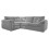 (Grey, 4 Seater Left Hand Facing Corner) Delta Fullback Cord Corner Sofa Range 1