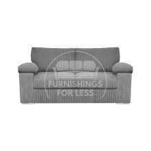 (Grey, 2 Seater) Delta Fullback Cord Corner Sofa Range