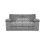 (Grey, 2 Seater) Delta Fullback Cord Corner Sofa Range 1