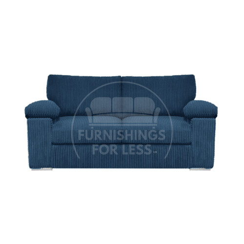 (Marine Blue, 2 Seater) Delta Fullback Cord Corner Sofa Range