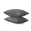Imperial Rooms (Grey Pillowcase 2-Pack) Grey Fitted Sheet Bed Sheets Single Double King 1