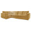 (Mustard, 5 Seater Left Hand Facing Corner) Delta Fullback Cord Corner Sofa Range 1