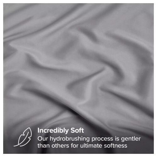 Imperial Rooms (Single Fitted Sheets 25cm) Grey Fitted Sheet Bed Sheets Single Double King 2
