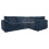 (Navy Blue, 4 Seater Right Hand Facing Corner) Delta Fullback Cord Corner Sofa Range 1