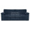 (Navy Blue, 3 Seater) Delta Fullback Cord Corner Sofa Range 1