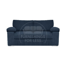 (Navy Blue, 2 Seater) Delta Fullback Cord Corner Sofa Range