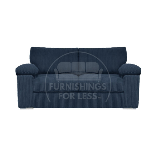 (Navy Blue, 2 Seater) Delta Fullback Cord Corner Sofa Range